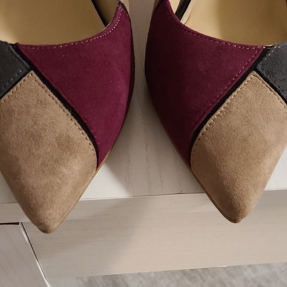 Patchwork Suede Pump-9 - Picture 11 of 13
